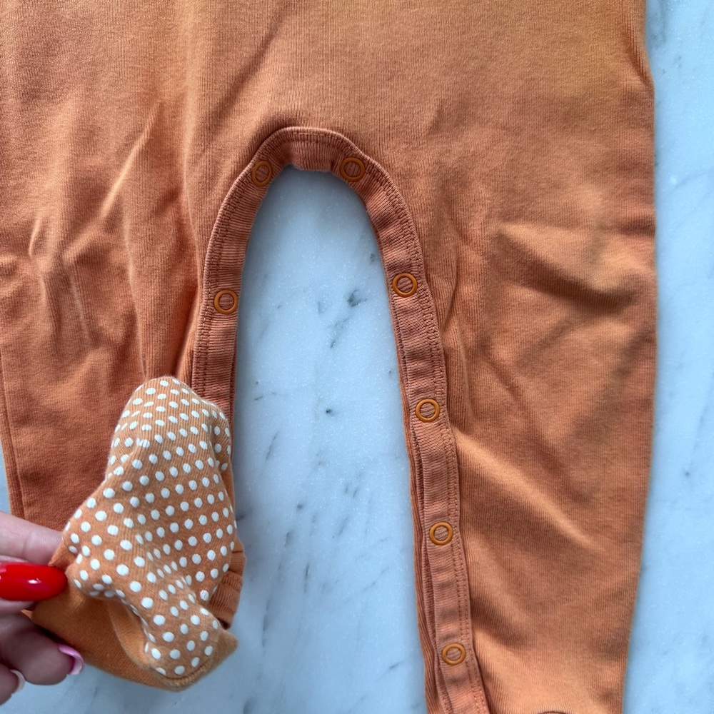 PBK Jack - O - Lantern Pumpkin 18-24 Months Playsuit Footie Romper Pottery Barn - Picture 3 of 4